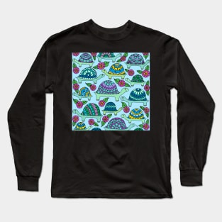 Tortoises Blue Palette Long Sleeve T-Shirt